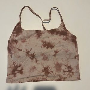 Pink / S cropped tie dye  tank